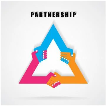 Handshake abstract sign vector design Stock Illustration