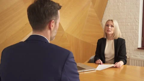 Handshake after successful job interview Stock Footage 225443365