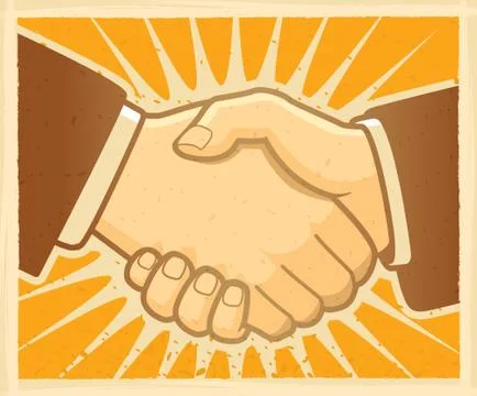 Handshake Agreement Stock Illustration