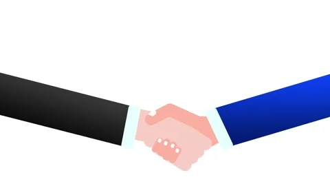 Handshake animation. 库存影片 316056680