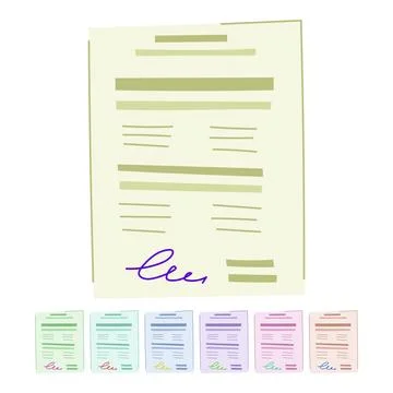 Handshake business contract vector cartoon graphic Stock Illustration