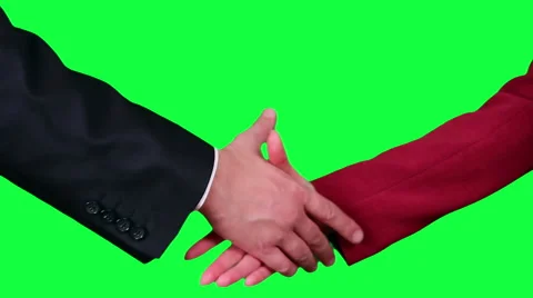 Handshake closeup chroma key Stock Footage 46179701
