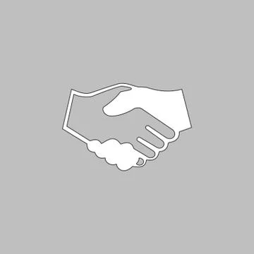 Handshake computer symbol Stock Illustration