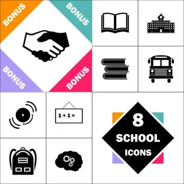 Handshake computer symbol Ilustración de archivo