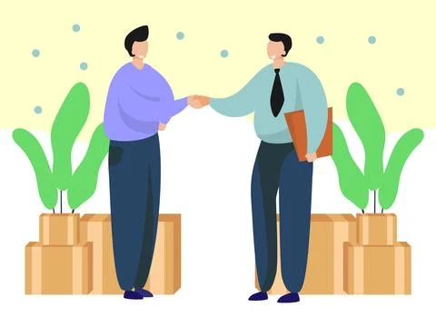 Handshake Concept Illustration Stock Illustration