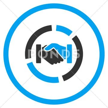 Handshake Diagram Rounded Icon: Graphic #59315577