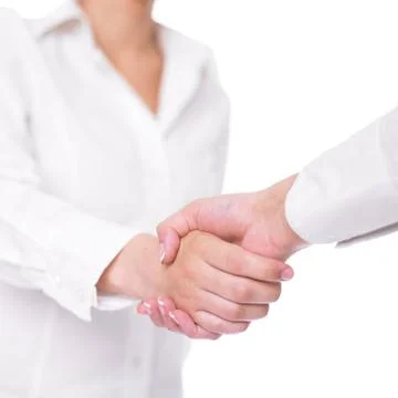 Handshake Handshaking Foto stock