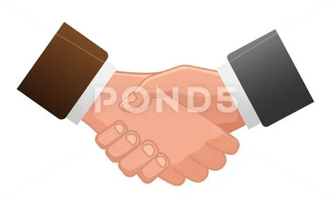 Handshake icon, contract icon agreement icon for app or website Stock Illustration