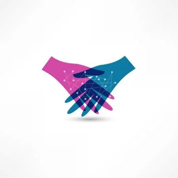 Handshake icon Stock Illustration