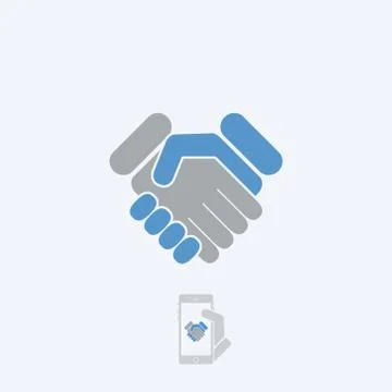 Handshake icon Stockillustratie