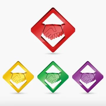 Handshake icon Stock Illustration