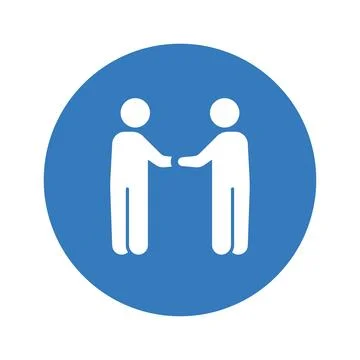 Handshake icon. Stock Illustration
