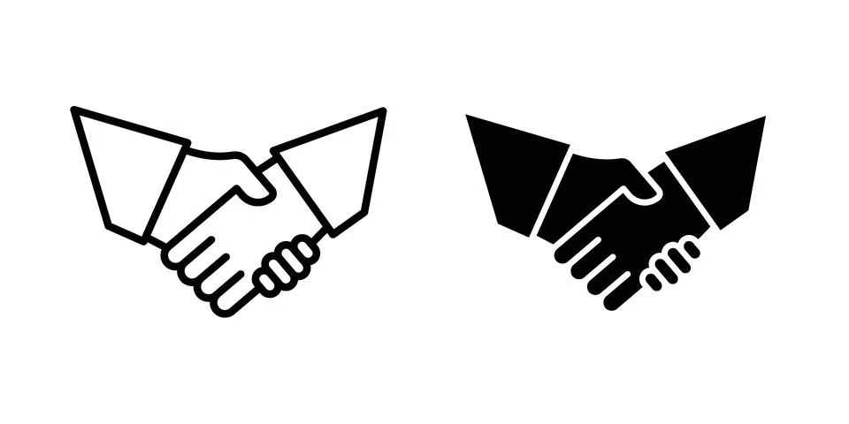 Handshake icon Illustration Eps10 for web or app Stock Illustration