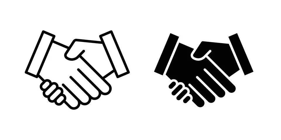 Handshake icon or illustration vector symbols Stock Illustration