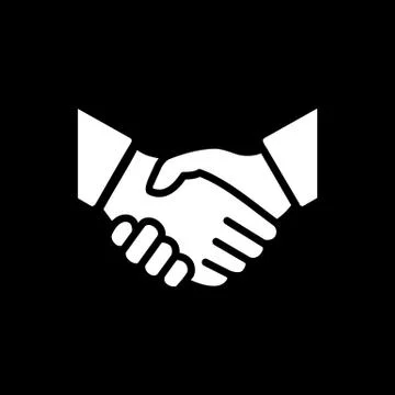 Handshake icon simple vector illustration. Deal or partner agreement symbol Stock-Illustration
