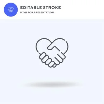 Handshake icon vector, filled flat sign, solid pictogram isolated on white, logo イラスト素材