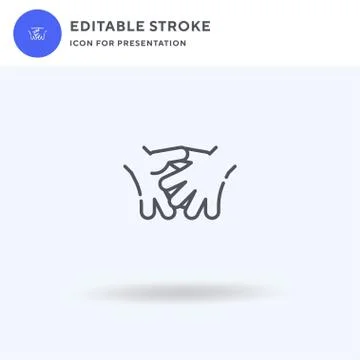 Handshake icon vector, filled flat sign, solid pictogram isolated on white, logo イラスト素材