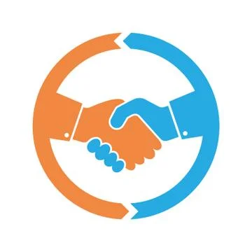 Handshake icon. Vector illustration. Stock Illustration