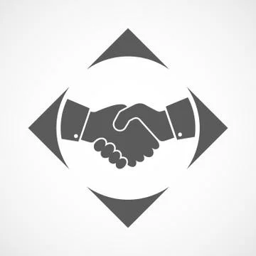 Handshake icon. Vector illustration. Stock Illustration
