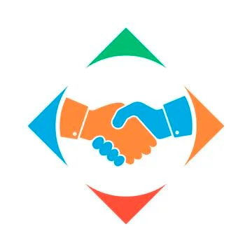 Handshake icon. Vector illustration. Stock Illustration