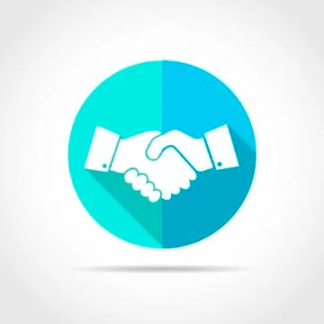 Handshake icon. Vector illustration. Stock Illustration