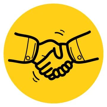 Handshake icon. Vector illustration Stock Illustration