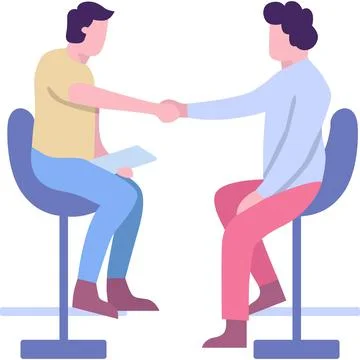 Handshake icon vector man shaking hands isolated Stock Illustration