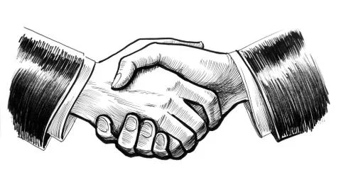 Handshake Illustrazione stock