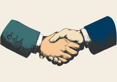Handshake Stockillustratie