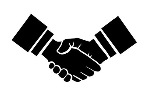 Handshake illustration Stock Illustration