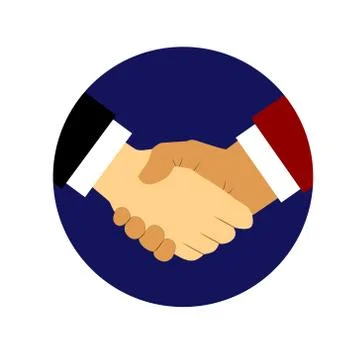 Handshake illustration Stock Illustration