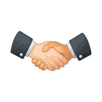 Handshake illustration Stock Illustration