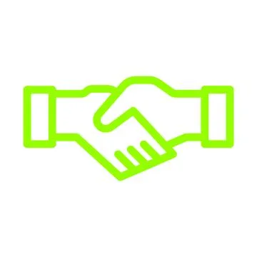 Handshake Line Icon Stock Illustration