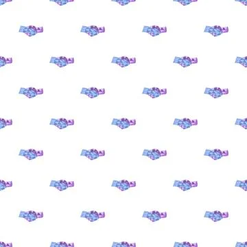 Handshake low poly digital pattern for cooperation theme Stock Illustration