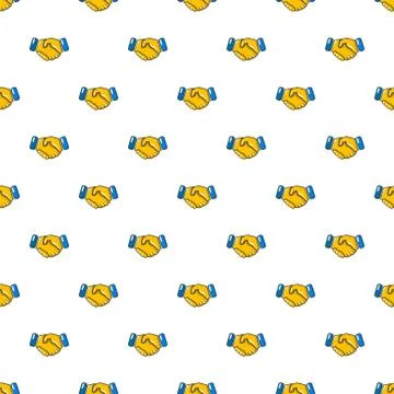 Handshake pattern seamless Stock Illustration
