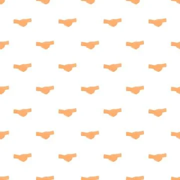 Handshake pattern symbolizing agreement, deal, and trust Stock Illustration