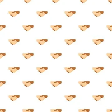 Handshake pattern symbolizing business agreement and cooperation Stock Illustration