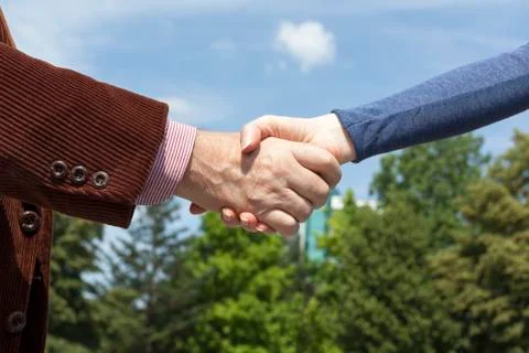 Handshake Foto stock
