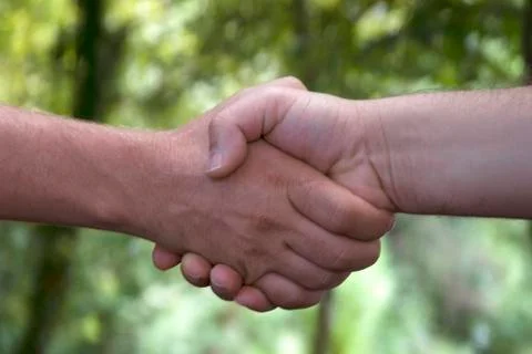 Handshake Foto stock