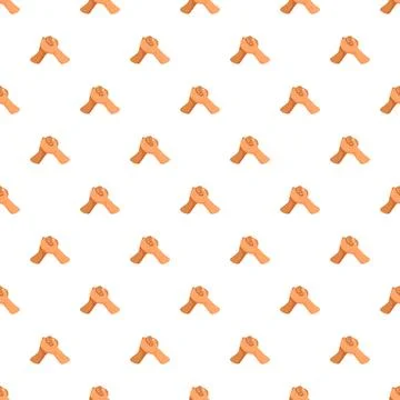 Handshake seamless pattern representing teamwork and unity background Illustrazione stock