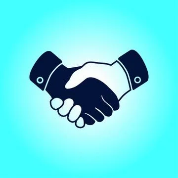 Handshake sign icon Stock Illustration
