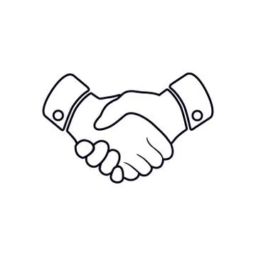 Handshake sign icon Stock Illustration