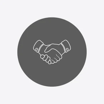 Handshake sign icon. Stock Illustration