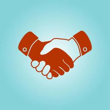 Handshake sign icon. Stock Illustration