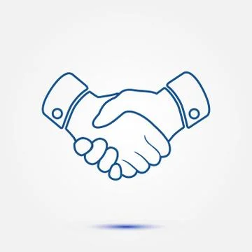 Handshake sign icon. Stock Illustration