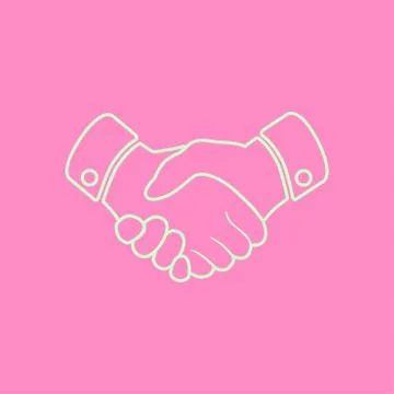 Handshake sign icon. Stock Illustration
