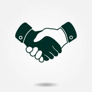Handshake sign icon. Stock Illustration