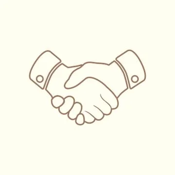 Handshake sign icon. Stock Illustration