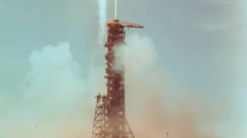 Handshake in Space Soyuz - Apollo, 1975. (88) Stock-Footage 237229062