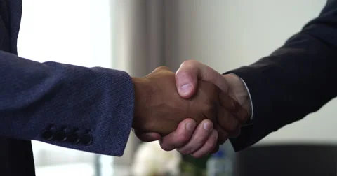 Handshake of Two Businessman - is the Completion of the Transaction Stock Footage 67721412